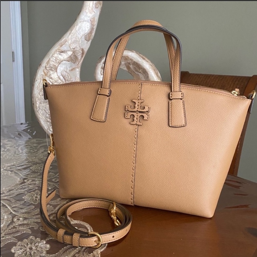 Tory Burch leather satchel - Picture 1 of 14